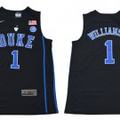 Men's Duke Blue Devils #1 Zion Williamson Black Basketball Elite Stitched Jersey
