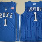 Men's Duke Blue Devils #1 Kyrie Irving Blue Basketball Elite Stitched Jersey