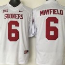 Sooners #6 Baker Mayfield White XII Stitched NCAA Jersey