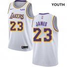 Nike Lakers #23 LeBron James White Youth NBA Swingman Association Edition Jersey
