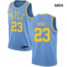Nike Lakers #23 LeBron James Royal Blue NBA Swingman Hardwood Classics Jersey