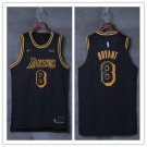 Men's 18-19 Lakers #8 Kobe Bryant Black City Edition Basketball Jersey