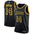 Men's 18-19 Lakers #14 Brandon Ingram Black City Edition Basketball Jersey