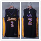Men's Los Angeles Lakers #2 Lonzo Ball Black Basketball Jersey