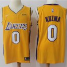 Men's 18-19 Lakers #0 Kyle Kuzma Yellow Basketball Jersey