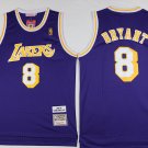 Men's Los Angeles Lakers #8 Kobe Bryant Purple Throwback Jersey