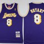 Men's Los Angeles Lakers #8 Kobe Bryant Purple Throwback Jersey
