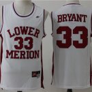 Lower Merion #33 Kobe Bryant White Basketball Stitched Men Jersey
