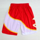 Men's Atlanta Hawks Baketball Red Throwback Shorts