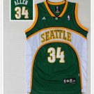 Men's Thunder #34 Ray Allen Green Seattle SuperSonics Jersey