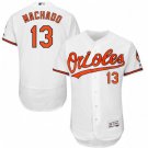 MENS BALTIMORE ORIOLES #13 MANNY MACHADO HOME WHITE FLEXBASE JERSEY
