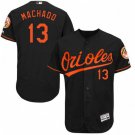 MENS BALTIMORE ORIOLES #13 MANNY MACHADO BLACK FLEXBASE JERSEY