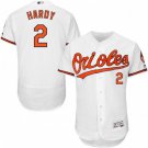 MENS BALTIMORE ORIOLES #2 JJ HARDY HOME WHITE FLEXBASE JERSEY