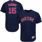 MENS BOSTON RED SOX #15 DUSTIN PEDROIA NAVY BLUE FLEXBASE JERSEY
