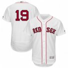 MENS BOSTON RED SOX #19 JACKIE BRADLEY JR HOME WHITE FLEXBASE JERSEY