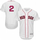 MENS BOSTON RED SOX #2 XANDER BOGAERTS HOME WHITE FLEXBASE JERSEY