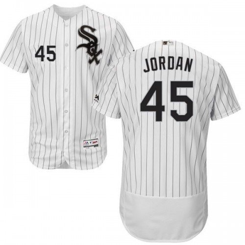 MENS CHICAGO WHITE SOX #45 MICHAEL JORDAN HOME WHITE FLEXBASE JERSEY