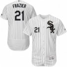 MENS CHICAGO WHITE SOX #21 TODD FRAZIER HOME WHITE FLEXBASE JERSEY