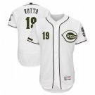 MENS CINCINNATI REDS #19 JOEY VOTTO ALTERNATE WHITE 2018 FLEXBASE JERSEY