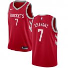 Men's 18-19 Houston Rockets #7 Carmelo Anthony Red Jersey