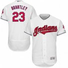 Men's CLEVELAND INDIANS #23 MICHAEL BRANTLEY HOME WHITE FLEXBASE JERSEY