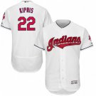 MENS CLEVELAND INDIANS #22 JASON KIPNIS HOME WHITE FLEXBASE JERSEY