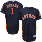 MENS HOUSTON ASTROS #1 CARLOS CORREA NAVY BLUE FLEXBASE JERSEY
