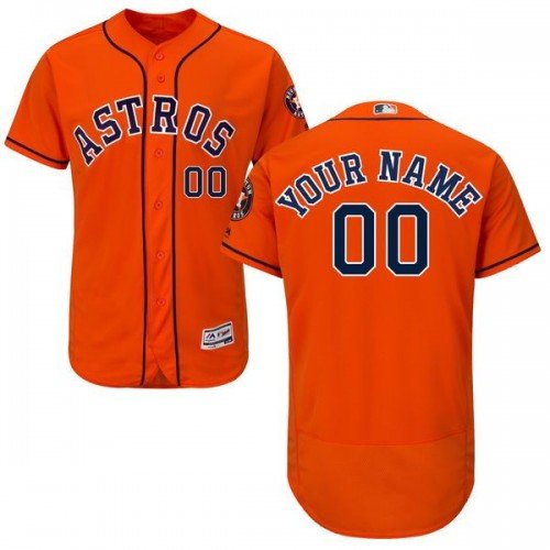 MENS HOUSTON ASTROS CUSTOMIZED ORANGE FLEXBASE JERSEY