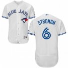 MENS TORONTO BLUE JAYS #6 MARCUS STROMAN HOME WHITE FLEXBASE JERSEY