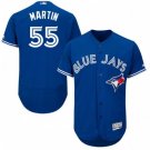 MENS TORONTO BLUE JAYS #55 RUSSELL MARTIN BLUE FLEXBASE JERSEY