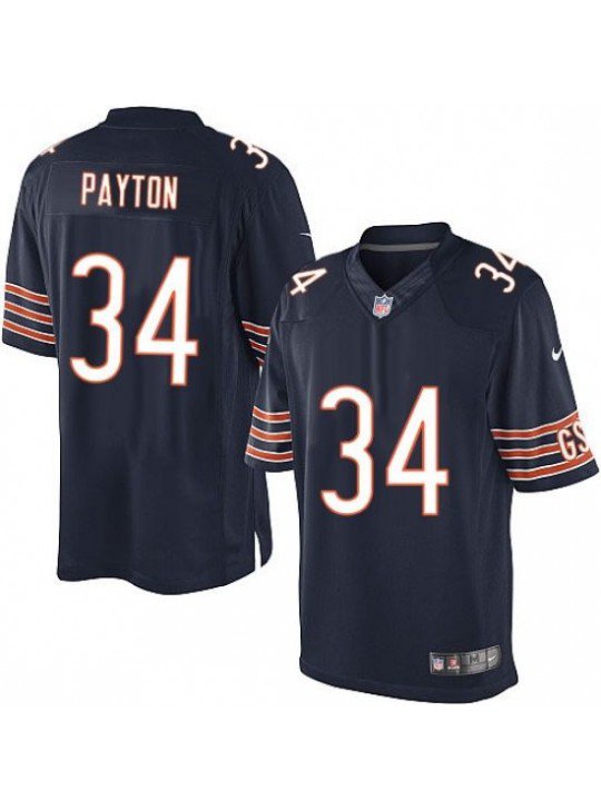 YOUTH CHICAGO BEARS #34 WALTER PAYTON BLUE JERSEY