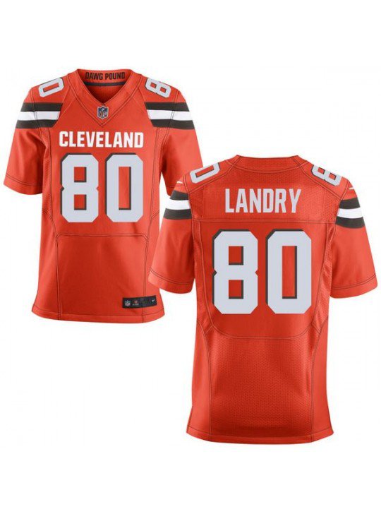 MEN'S CLEVELAND BROWNS #80 JARVIS LANDRY ORANGE JERSEY