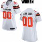 WOMEN'S CLEVELAND BROWNS CUSTOMIZED WHITE JERSEY