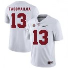 MEN'S ALABAMA CRIMSON TIDE #13 TUA TAGOVAILOA WHITE JERSEY