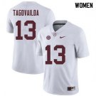 WOMEN'S ALABAMA CRIMSON TIDE #13 TUA TAGOVAILOA WHITE JERSEY
