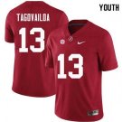 YOUTH ALABAMA CRIMSON TIDE #13 TUA TAGOVAILOA RED JERSEY