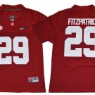 Men's Alabama Crimson Tide #29 Minkah Fitzpatrick Red Limited Stitched Jersey