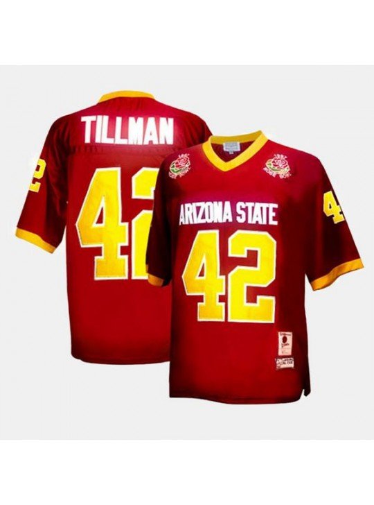 MEN'S ARIZONA STATE SUN DEVILS #42 PAT TILLMAN THROWBACK RED JERSEY