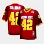 MEN'S ARIZONA STATE SUN DEVILS #42 PAT TILLMAN THROWBACK RED JERSEY