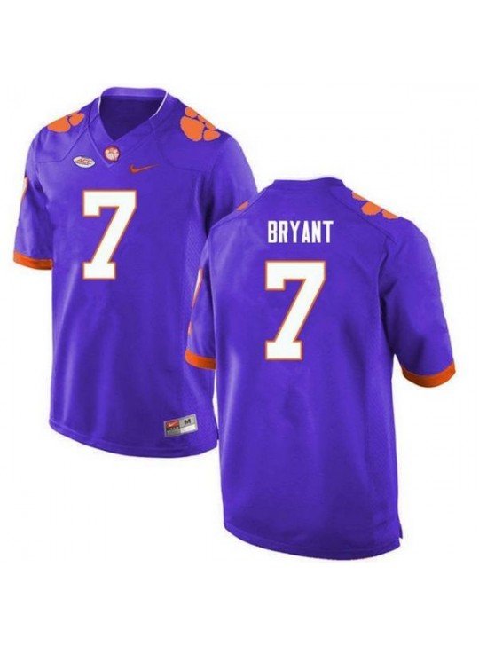 MEN'S CLEMSON TIGERS #7 AUSTIN BRYANT PURPLE JERSEY
