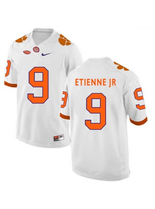 MEN'S CLEMSON TIGERS #9 TRAVIS ETIENNE WHITE JERSEY