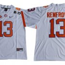 MEN'S CLEMSON TIGERS #13 Hunter Renfrow WHITE JERSEY