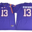MEN'S CLEMSON TIGERS #13 Hunter Renfrow Purple JERSEY