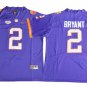Men's CLEMSON TIGERS #2 Kelly Bryant Purple Limited Stitched Jersey
