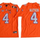 Men's CLEMSON TIGERS #4 Deshaun Watson Orange Limited Stitched Jersey