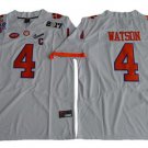 Men's CLEMSON TIGERS #4 Deshaun Watson White Limited Stitched Jersey