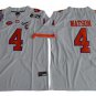 Men's CLEMSON TIGERS #4 Deshaun Watson White Limited Stitched Jersey