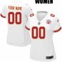 WOMEN'S KANSAS CITY CHIEFS CUSTOMIZED WHITE JERSEY