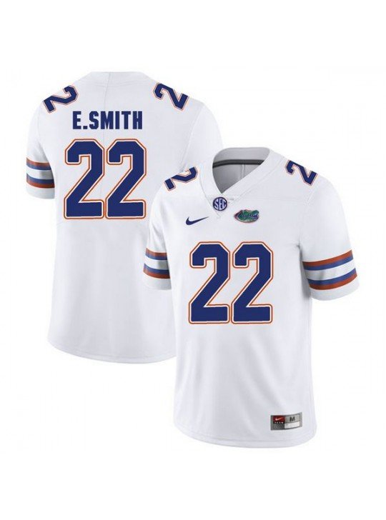 ME'S FLORIDA GATORS #22 EMMITT SMITH WHITE JERSEY