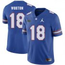 MEN'S FLORIDA GATORS #18 C.J. WORTON BLUE JERSEY